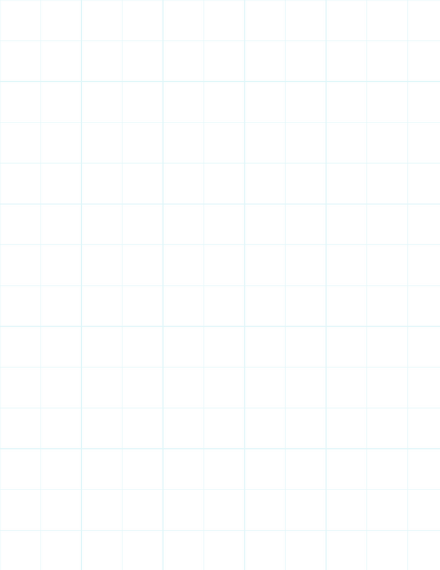 Metric Grid Paper (20mm) - Cyan with 5x5 Grid