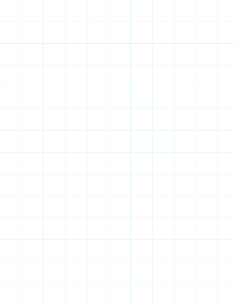 Metric Grid Paper (20mm) - Cyan with 5x5 Grid