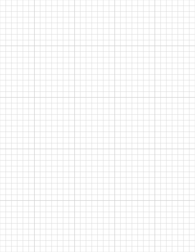 1/4-inch Grid Paper - Gray with 5x5 Grid