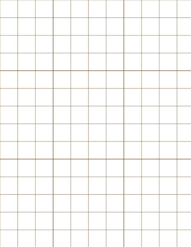 Metric Grid Paper (20mm) - Sepia with 3x3 Grid