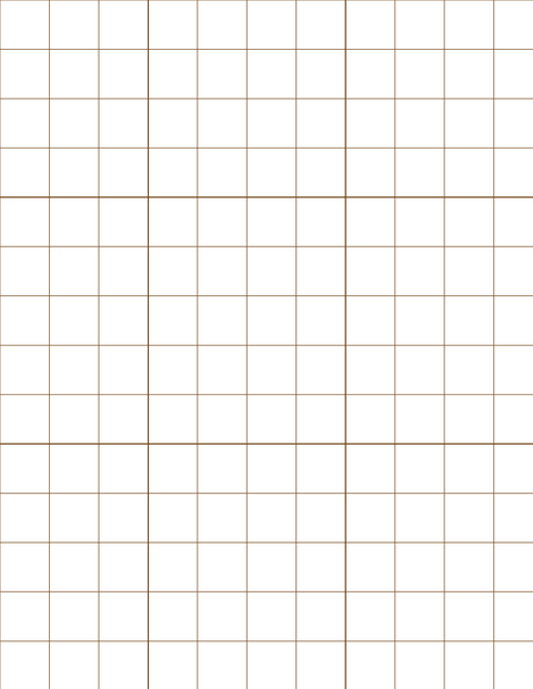 Metric Grid Paper (20mm) - Sepia with 3x3 Grid