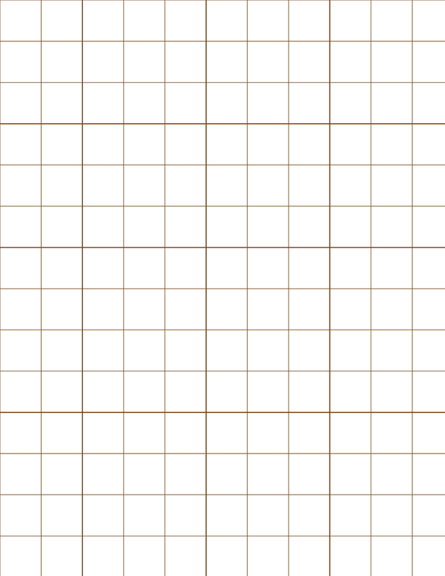 Metric Grid Paper (20mm) - Sepia with 4x4 Grid