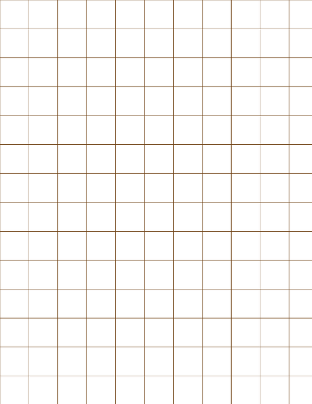 Metric Grid Paper (20mm) - Sepia with 5x5 Grid
