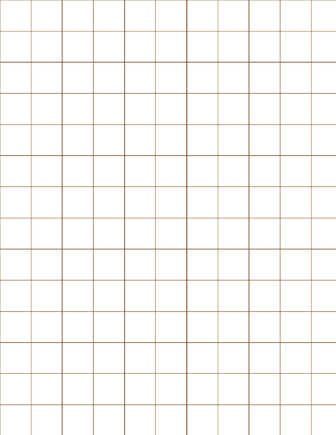 Metric Grid Paper (20mm) - Sepia with 5x5 Grid