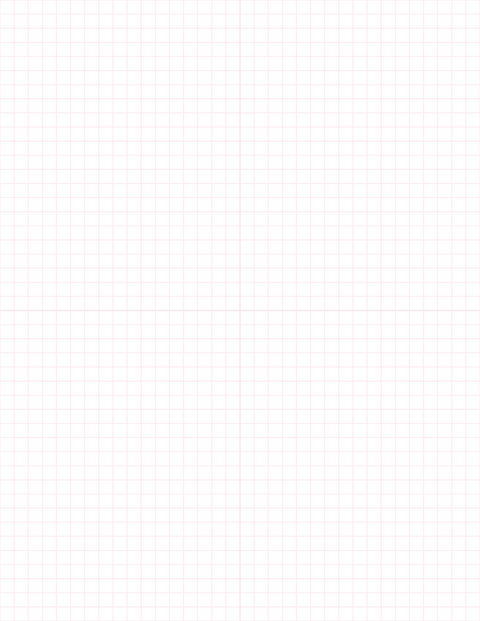 1/4-inch Grid Paper - Pink with 2x2 Quadrants