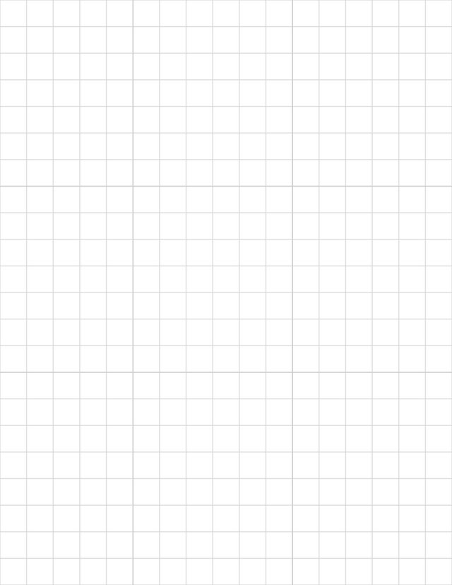 Large-Scale Grid Paper (1/2-inch) - Gray with 3x3 Grid