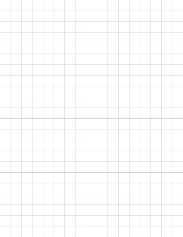 Large-Scale Grid Paper (1/2-inch) - Gray with 4x4 Grid