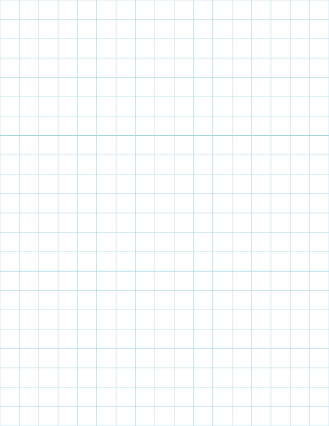 Large-Scale Grid Paper (1/2-inch) - Blue with 3x3 Grid
