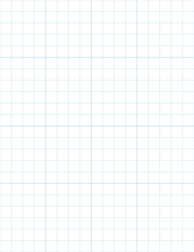 Large-Scale Grid Paper (1/2-inch) - Blue with 4x4 Grid