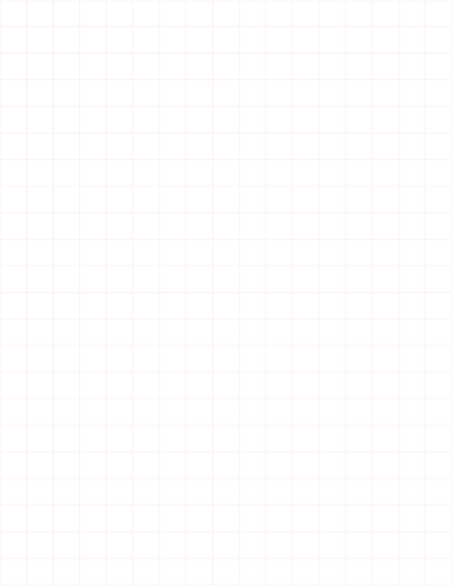 Large-Scale Grid Paper (1/2-inch) - Red with 2x2 Quadrants