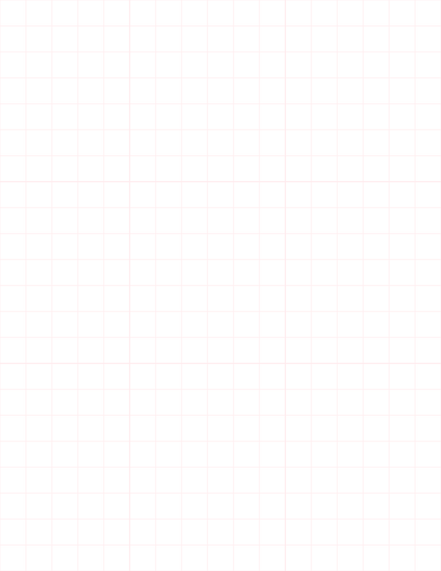 Large-Scale Grid Paper (1/2-inch) - Red with 3x3 Grid