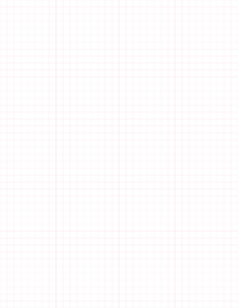 1/4-inch Grid Paper - Pink with 4x4 Grid