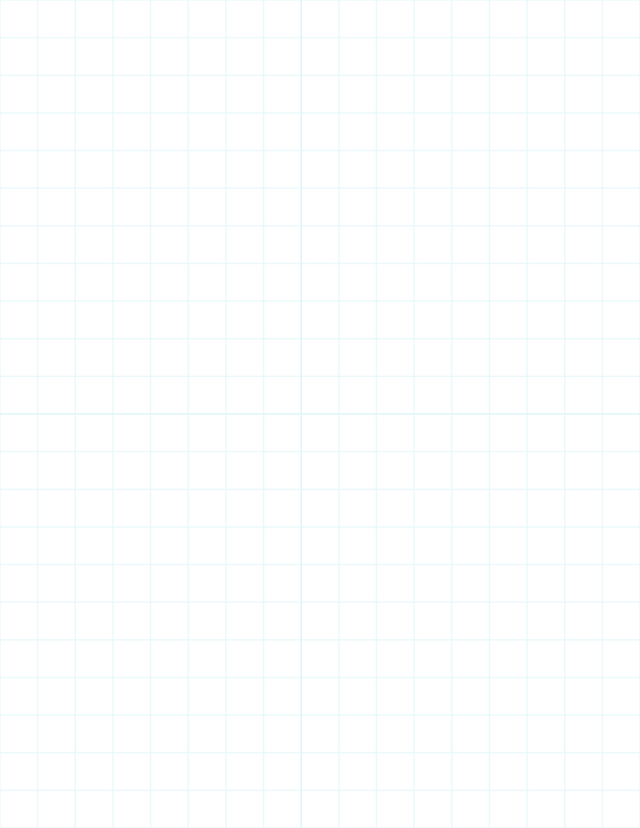 Large-Scale Grid Paper (1/2-inch) - Cyan with 2x2 Quadrants