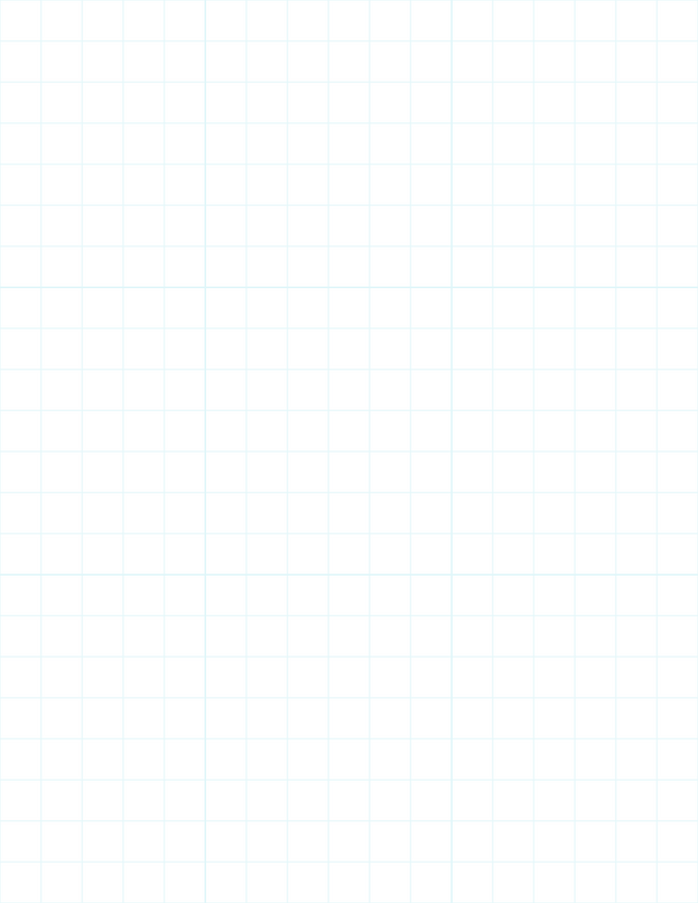 Large-Scale Grid Paper (1/2-inch) - Cyan with 3x3 Grid
