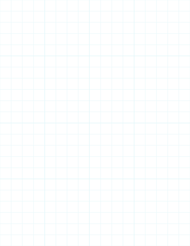 Large-Scale Grid Paper (1/2-inch) - Cyan with 4x4 Grid