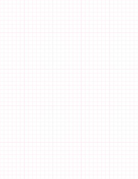 1/4-inch Grid Paper - Pink with 5x5 Grid