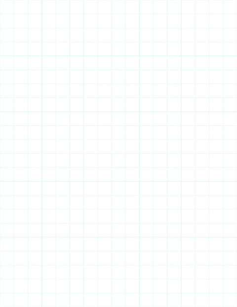 Large-Scale Grid Paper (1/2-inch) - Cyan with 5x5 Grid