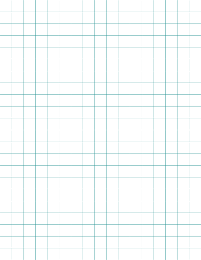 Large-Scale Grid Paper (1/2-inch) - Teal Standard