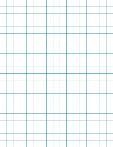 Large-Scale Grid Paper (1/2-inch) - Teal Standard