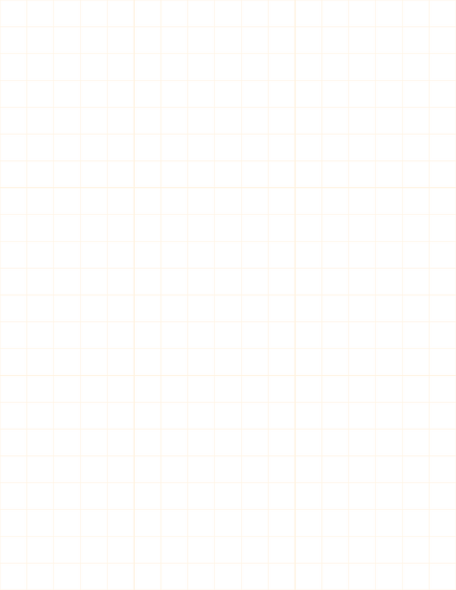 Large-Scale Grid Paper (1/2-inch) - Orange with 3x3 Grid