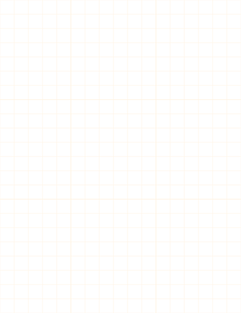 Large-Scale Grid Paper (1/2-inch) - Orange with 3x3 Grid