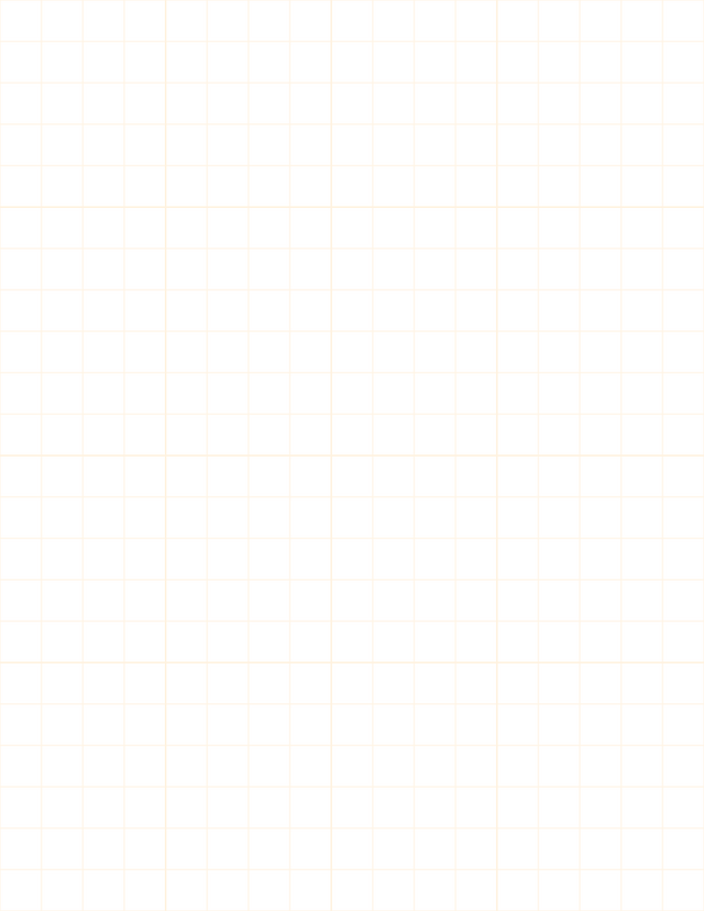 Large-Scale Grid Paper (1/2-inch) - Orange with 4x4 Grid