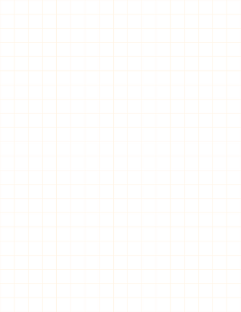 Large-Scale Grid Paper (1/2-inch) - Orange with 4x4 Grid