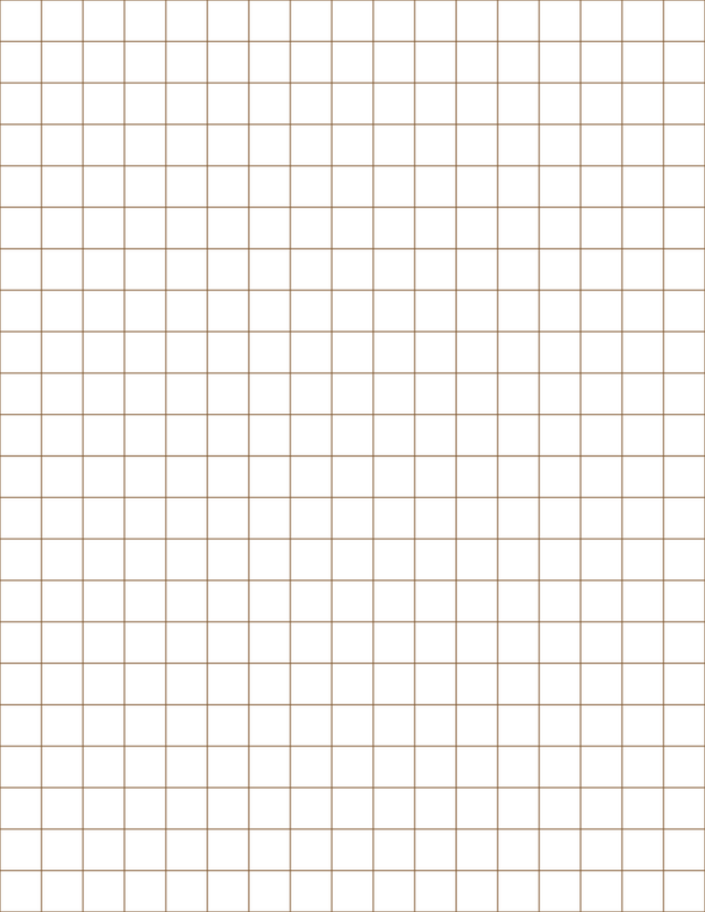 Large-Scale Grid Paper (1/2-inch) - Sepia Standard