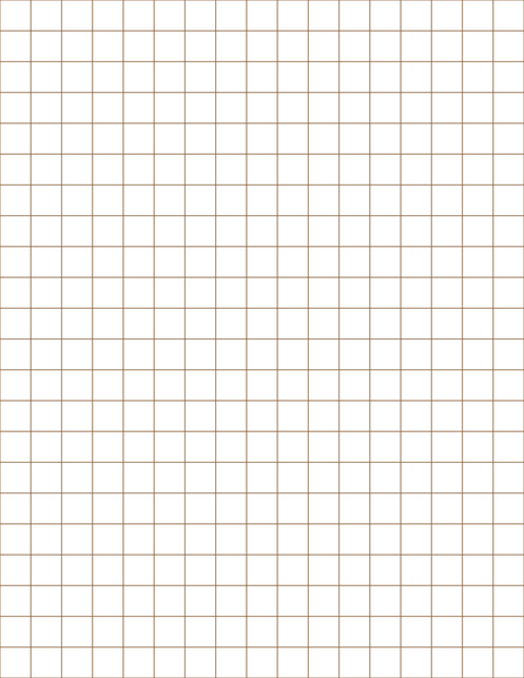 Large-Scale Grid Paper (1/2-inch) - Sepia Standard