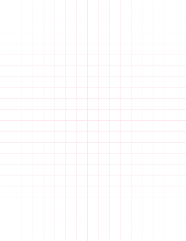 Large-Scale Grid Paper (1/2-inch) - Pink with 2x2 Quadrants