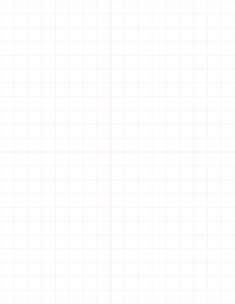 Large-Scale Grid Paper (1/2-inch) - Pink with 2x2 Quadrants