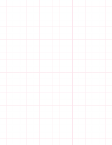 Large-Scale Grid Paper (1/2-inch) - Pink with 3x3 Grid