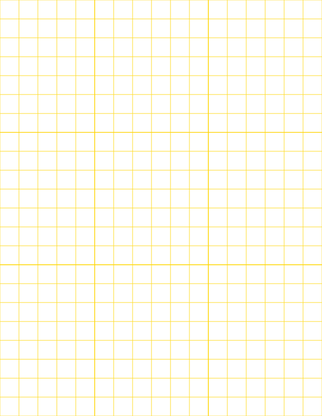 Large-Scale Grid Paper (1/2-inch) - Gold with 3x3 Grid