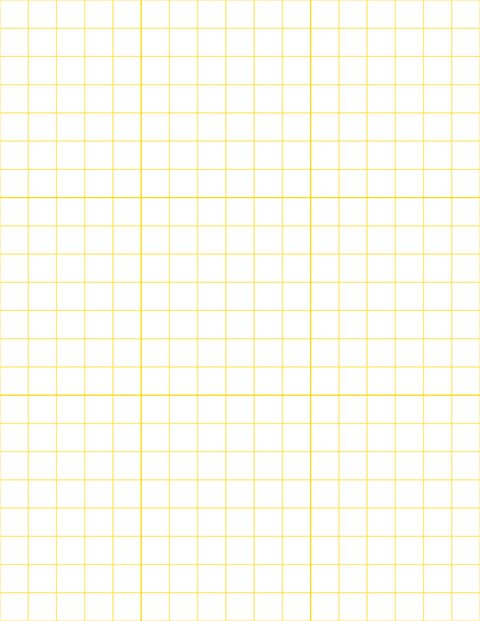 Large-Scale Grid Paper (1/2-inch) - Gold with 3x3 Grid