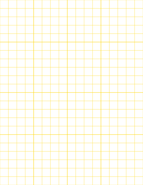 Large-Scale Grid Paper (1/2-inch) - Gold with 4x4 Grid