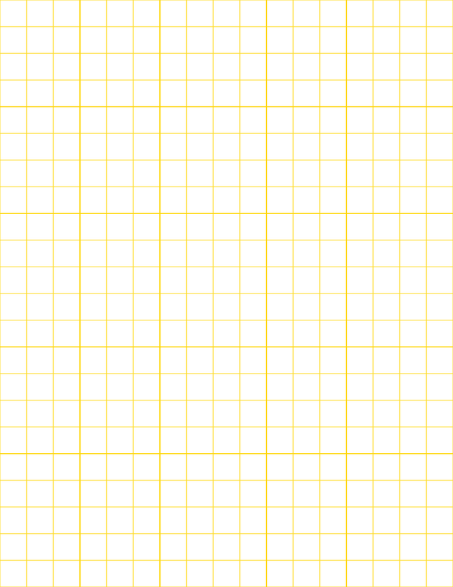 Large-Scale Grid Paper (1/2-inch) - Gold with 5x5 Grid