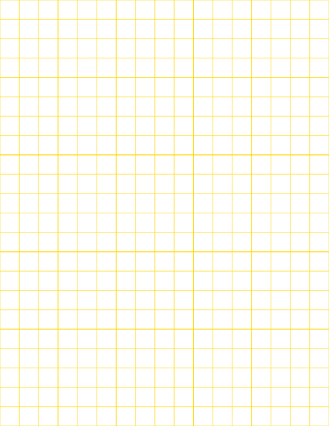 Large-Scale Grid Paper (1/2-inch) - Gold with 5x5 Grid