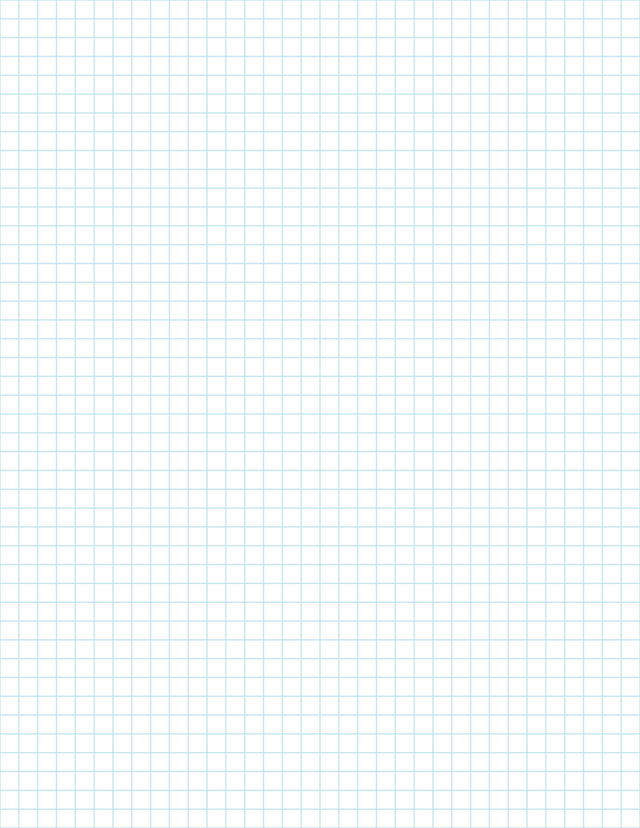 1/4-inch Grid Paper - Blue Standard