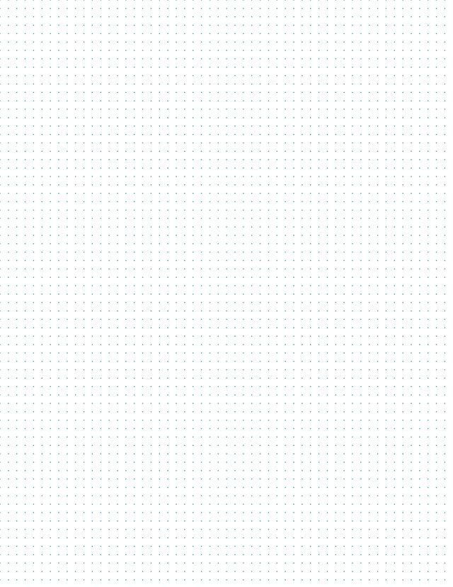 4mm Dot Graph Paper - Teal (1pt dots) Standard