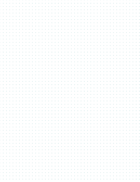 5mm Dot Graph Paper - Teal (1pt dots) Standard