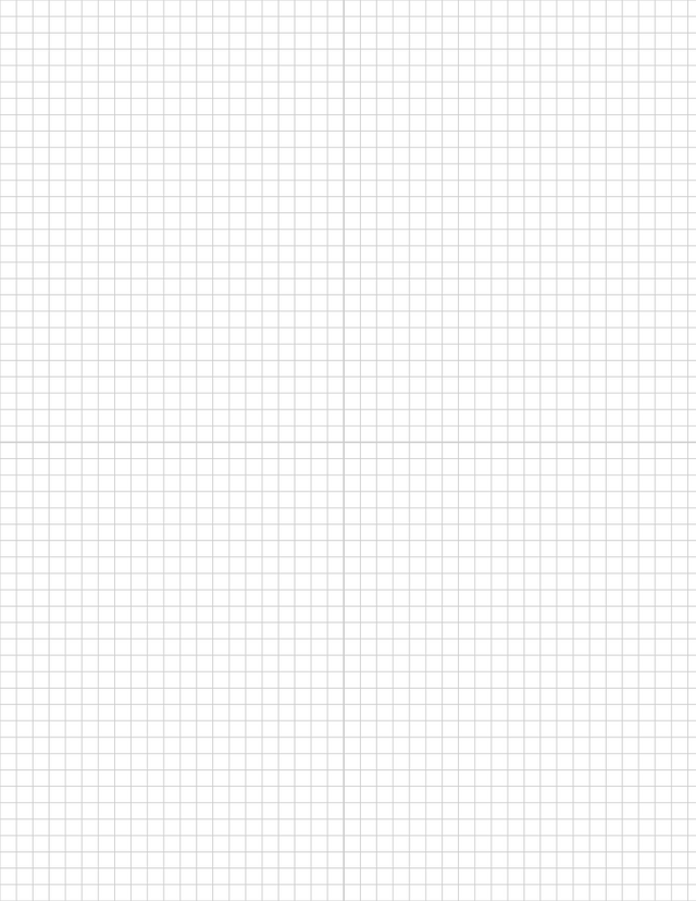 1/5-inch Grid Paper - Gray with 2x2 Quadrants
