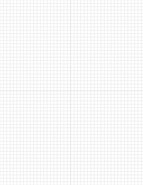 1/5-inch Grid Paper - Gray with 2x2 Quadrants