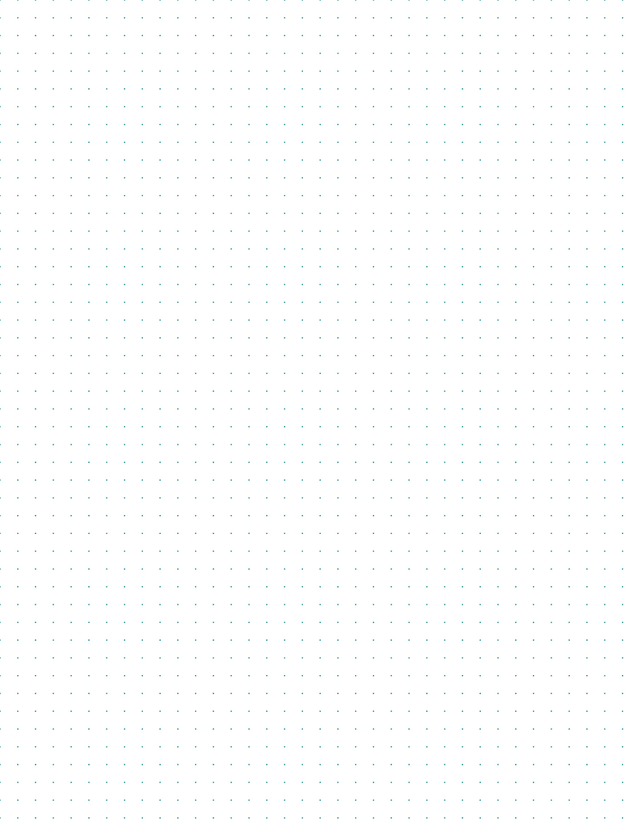 6mm Dot Graph Paper - Teal (1pt dots) Standard