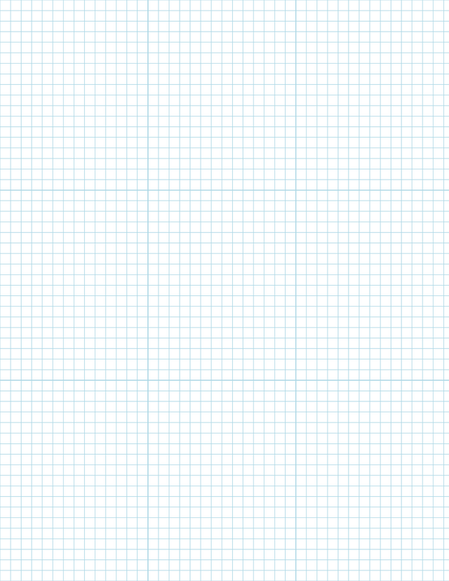 1/5-inch Grid Paper - Blue with 3x3 Grid