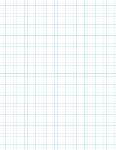1/5-inch Grid Paper - Blue with 4x4 Grid
