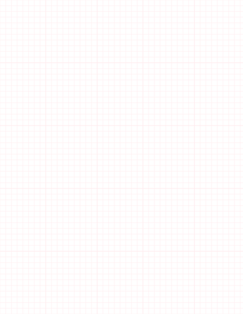 1/5-inch Grid Paper - Red with 5x5 Grid