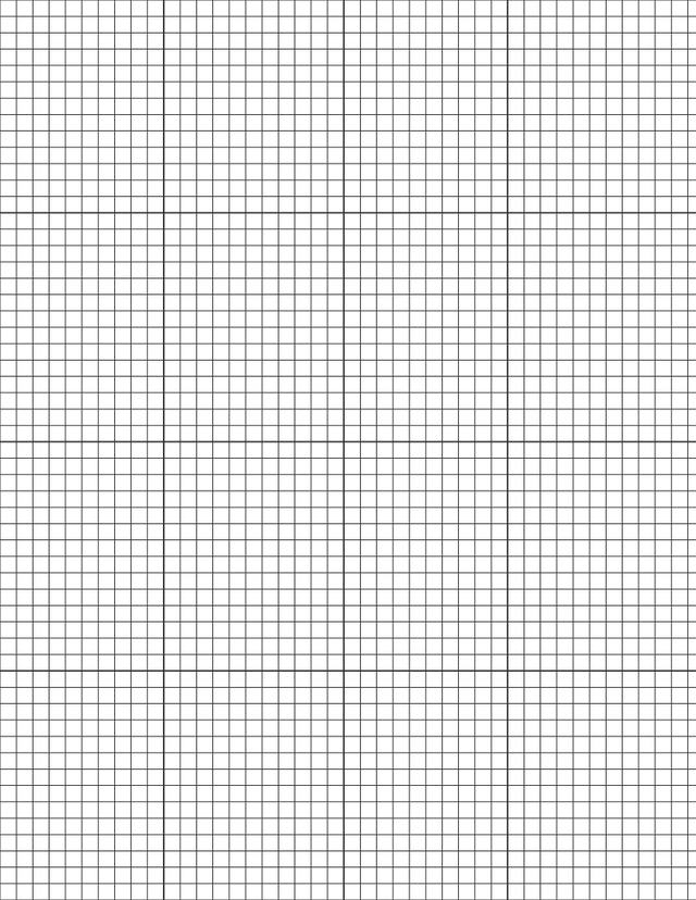 1/5-inch Grid Paper - Black with 4x4 Grid