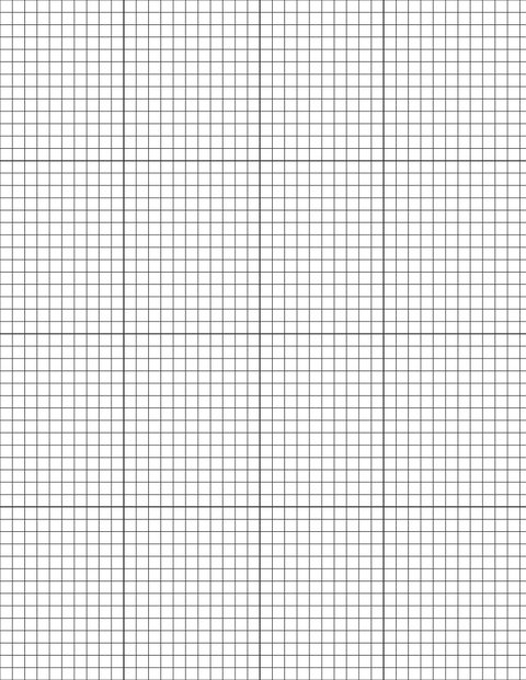 1/5-inch Grid Paper - Black with 4x4 Grid