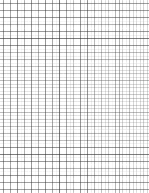 1/5-inch Grid Paper - Black with 5x5 Grid