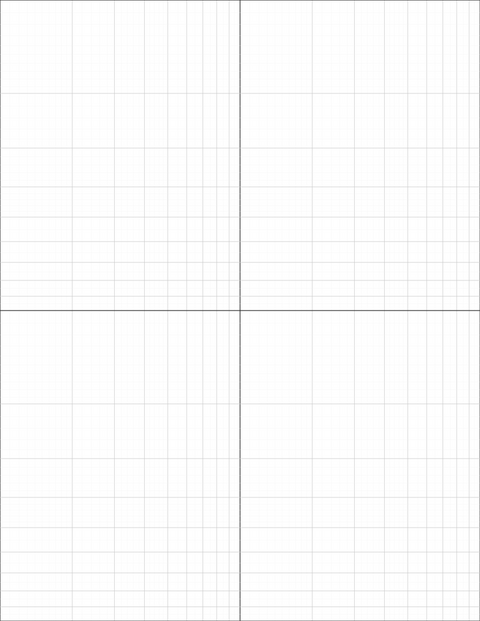 Logarithmic Graph Paper (2x2 cycles) - Gray